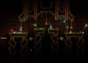 Stumdyk draugus ir vok jų kepures nuotaikingame platformeryje „Manners Be Damned!“