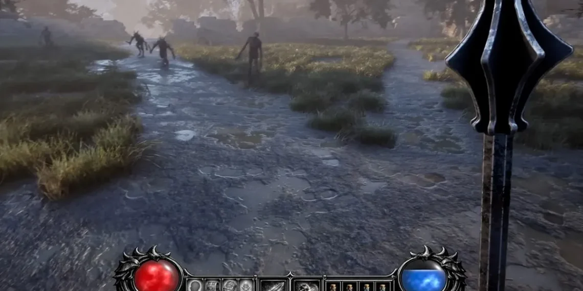 Žvilgsnis į „Diablo 2“ pirmojo asmens projektą, kuriamą naudojant „Unreal Engine 5“