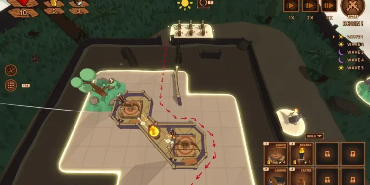 Išbandykite bokštelių gynybos žaidimo „Labyren“ demo versiją