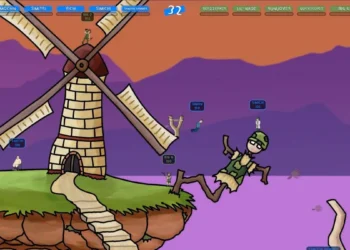 „Simon and Friends“ – „Worms“ įkvėptas 2D platformeris