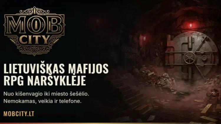 „Mob City“ – lietuviškas mafijos RPG naršyklėje: nuo smulkių darbų gatvėje iki miestų kontrolės